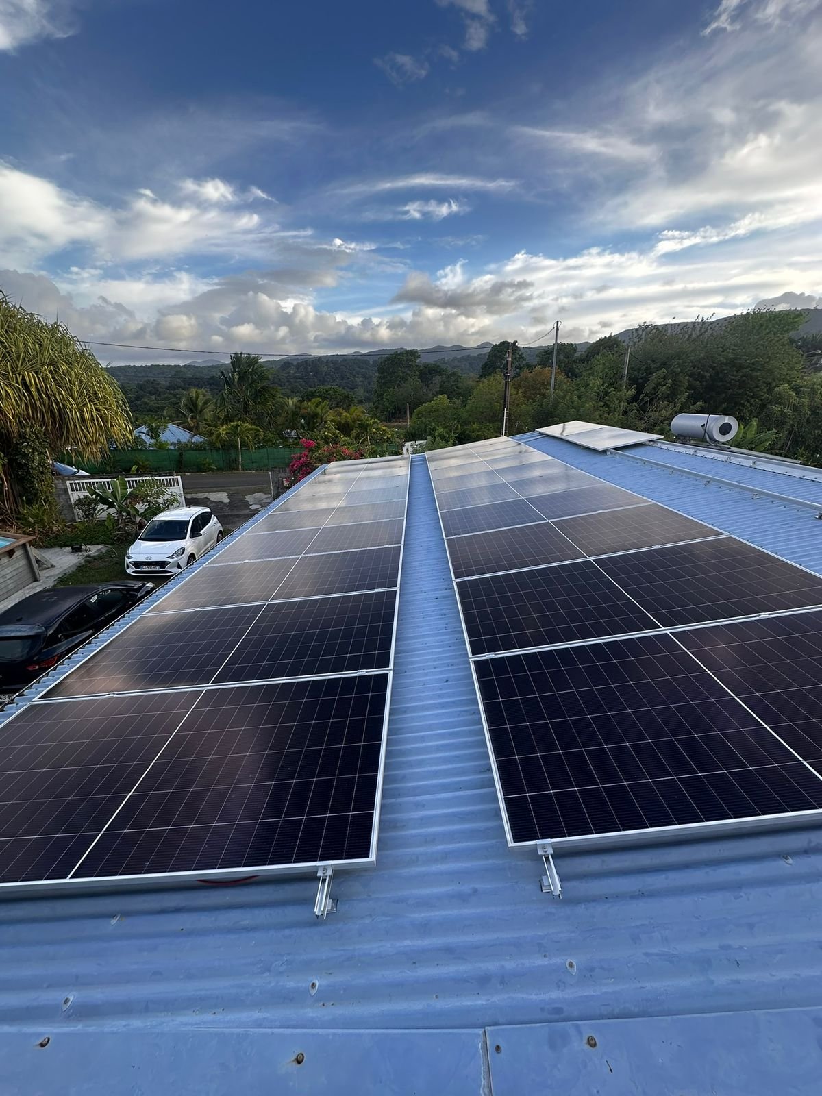 Installation solaire toiture Bouillante Guadeloupe
